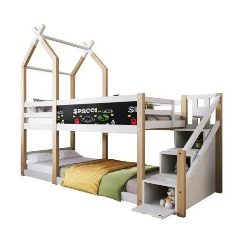 Kinderhochbett In Massivholz DJYC