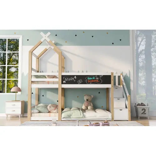 Kinderhochbett In Massivholz DJYC