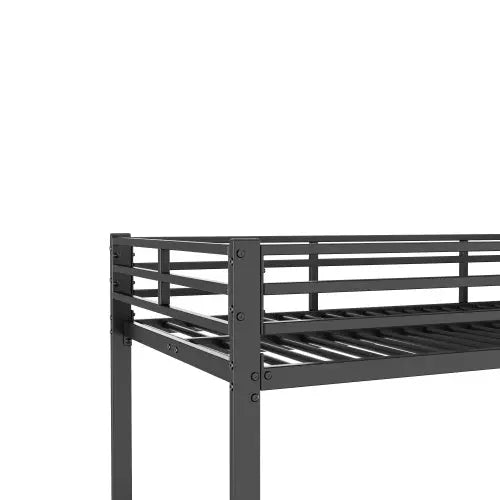 Kinder-Etagenbetten aus Metall Schwarz DJYC