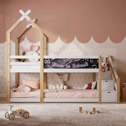 Kinderhochbett In Massivholz DJYC
