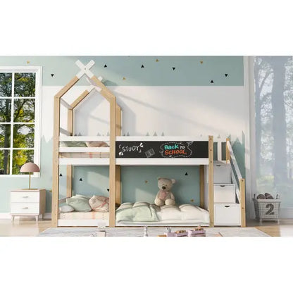 Kinderhochbett In Massivholz DJYC